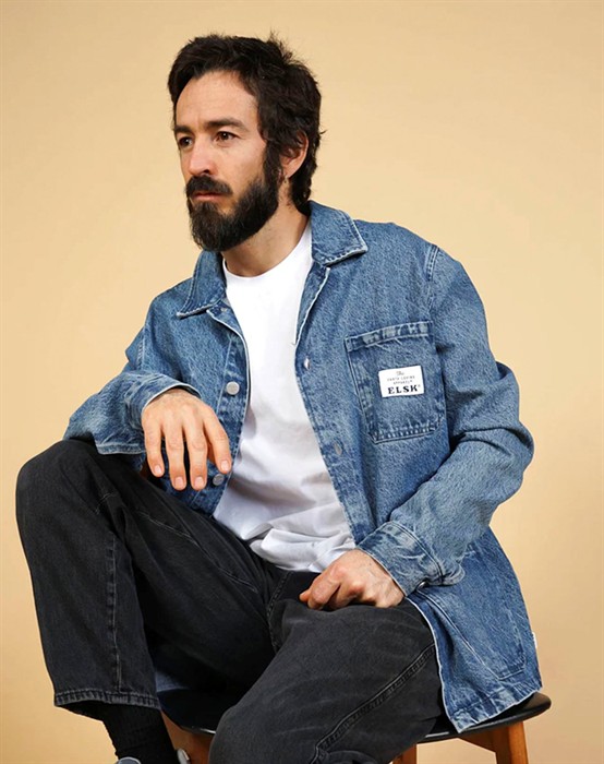 Denim Men's Overshirt - Nineties Blue